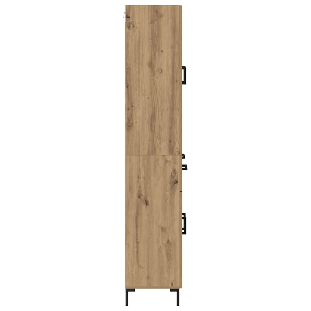 Highboard Artisan-Eiche 69,5 x 34 x 180 cm Holzwerkstoff