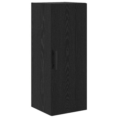 Highboard Schwarz Eichen-Optik 34,5 x 34 x 180 cm Holzwerkstoff