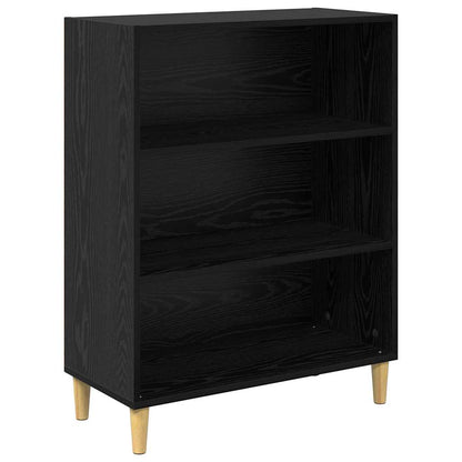 Highboard Schwarz Eichen-Optik 69,5 x 32,5 x 180 cm