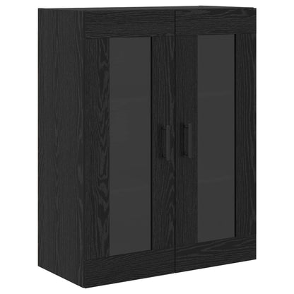 Highboard Schwarz Eichen-Optik 69,5 x 34 x 180 cm Holzwerkstoff
