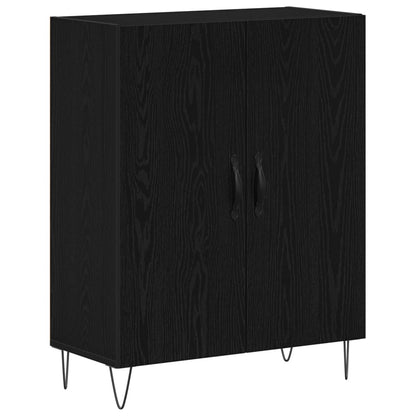 Highboard Schwarz Eichen-Optik 69,5 x 34 x 180 cm Holzwerkstoff
