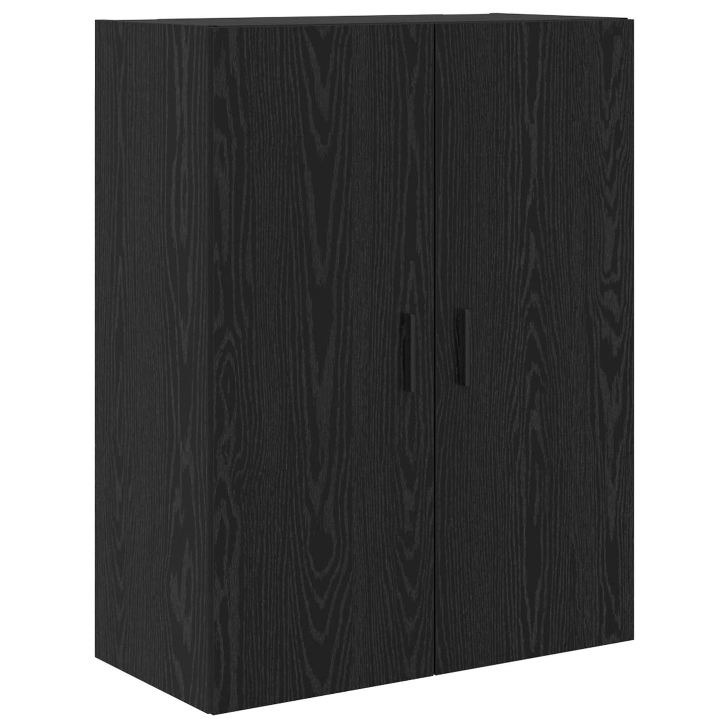 Highboard Schwarz Eichen-Optik 69,5 x 34 x 180 cm