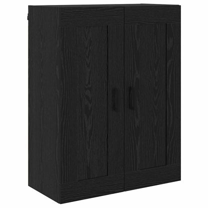 Highboard 2 pcs Schwarz Eichen-Optik Holzwerkstoff
