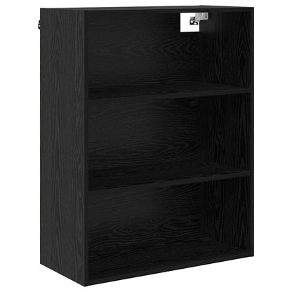 Highboard Schwarz Eichen-Optik 69,5 x 34 x 180 cm Holzwerkstoff