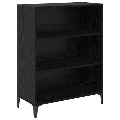 Highboard Schwarz Eichen-Optik 69,5 x 34 x 180 cm Holzwerkstoff