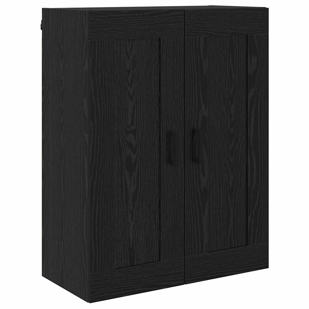 Highboard 2 pcs Schwarz Eichen-Optik Holzwerkstoff