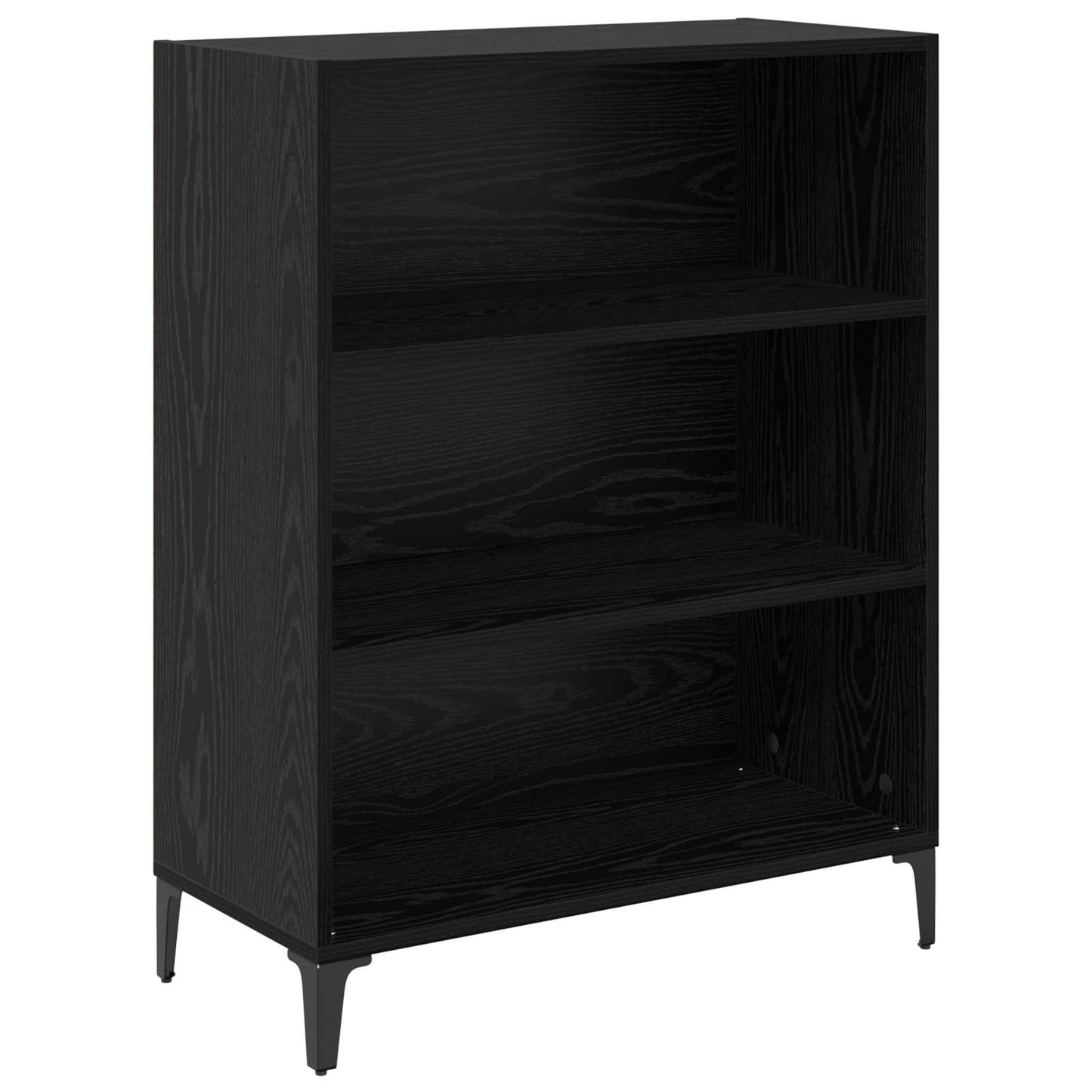 Highboard Schwarz Eichen-Optik 69,5 x 34 x 180 cm Holzwerkstoff