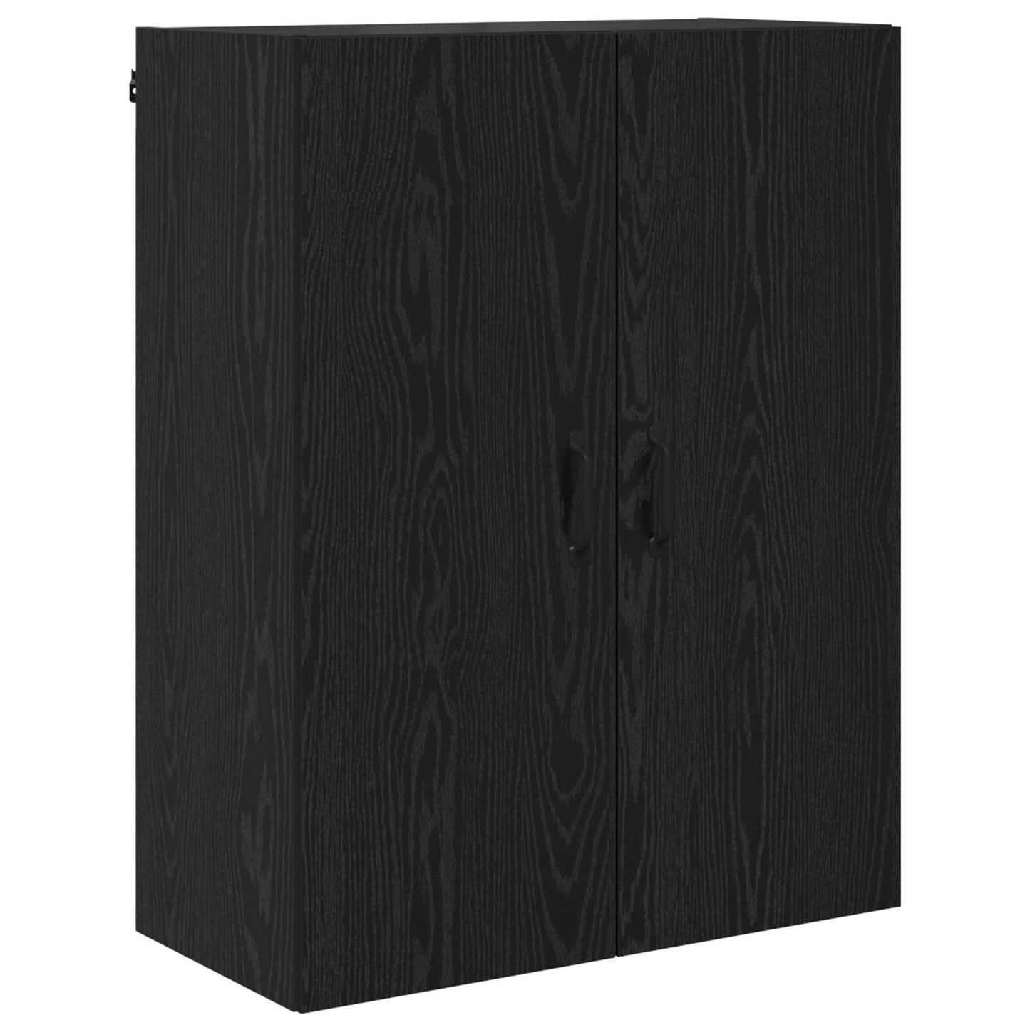 Highboard Schwarz Eichen-Optik 69,5 x 34 x 180 cm Holzwerkstoff