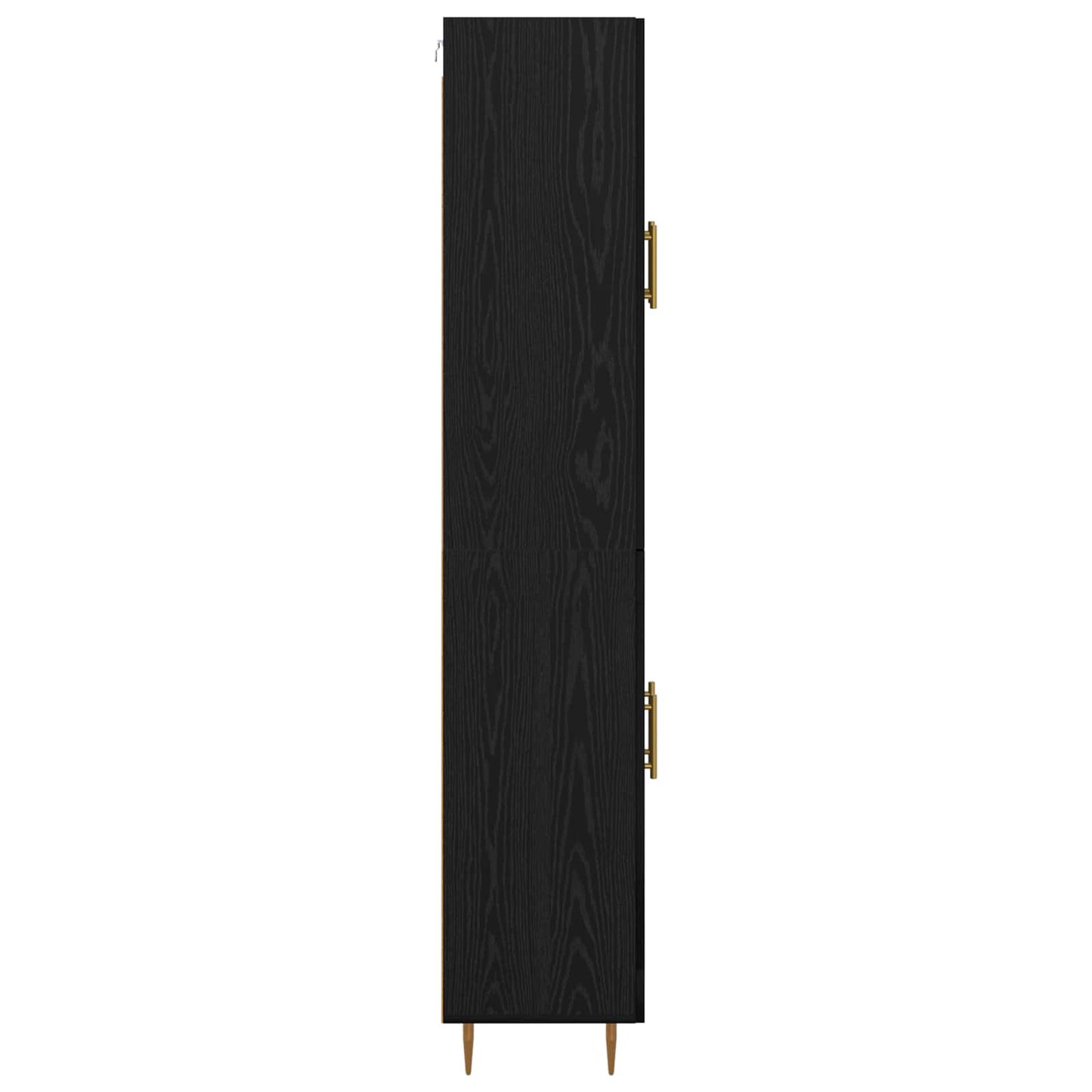 Highboard Schwarz Eichen-Optik 69,5 x 34 x 180 cm Holzwerkstoff