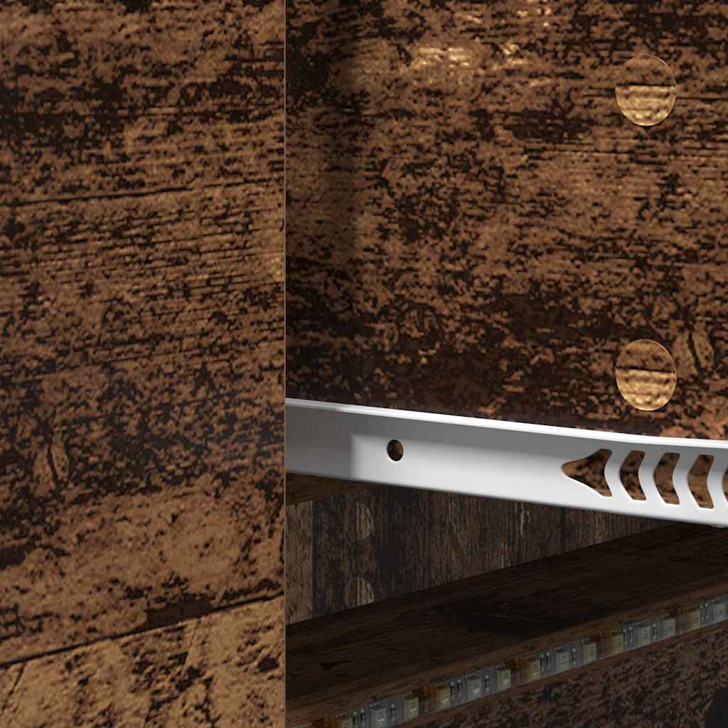 TV Schrank mit LEDs Altholz 140 x 34 x 40 cm Holzwerkstoff