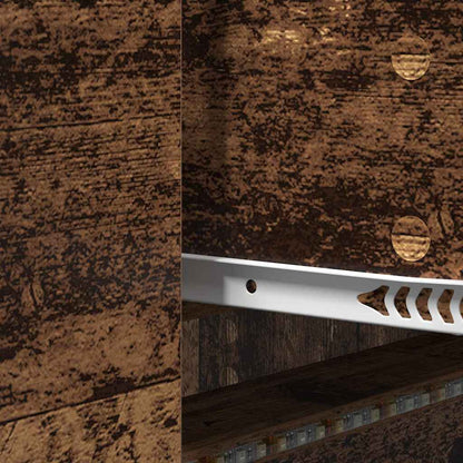 TV Schrank mit LEDs Altholz 140 x 34 x 40 cm Holzwerkstoff