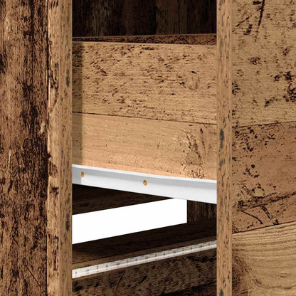 TV Schrank mit LEDs Altholz 162 x 34 x 40 cm Holzwerkstoff