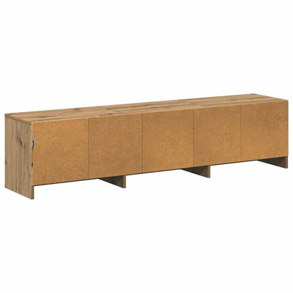 TV Schrank mit LEDs Kunsthandwerk Eiche 162 x 34 x 40 cm