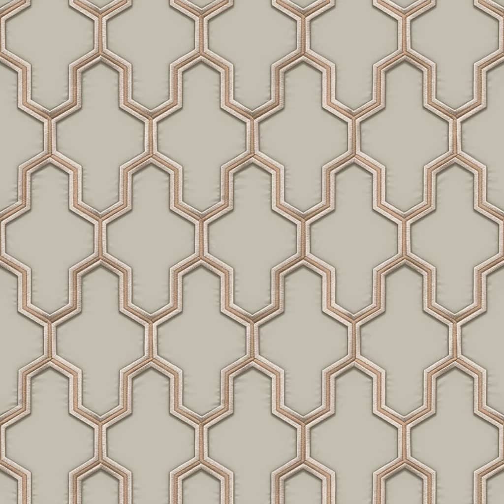 Tapete Geometric Golden und Grün