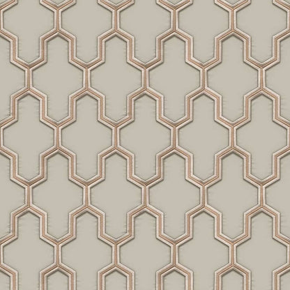 Tapete Geometric Golden und Grün