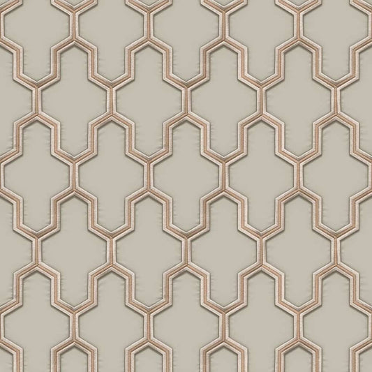 Tapete Geometric Golden und Grün