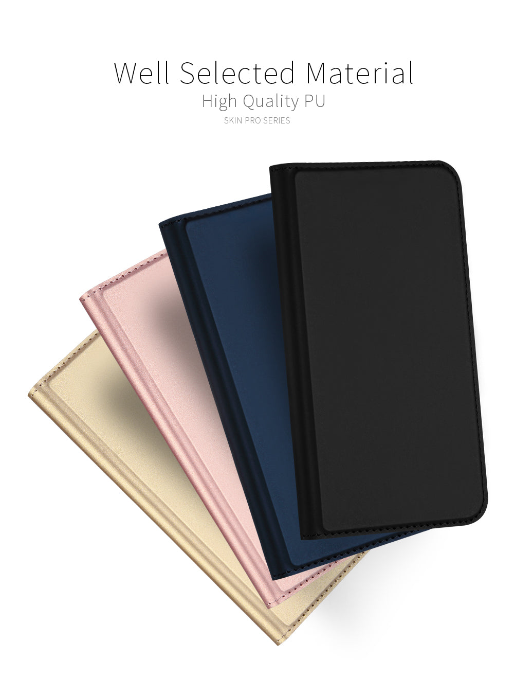 iPhone 11 Schwarz Horizontal Flip Leather Hülle