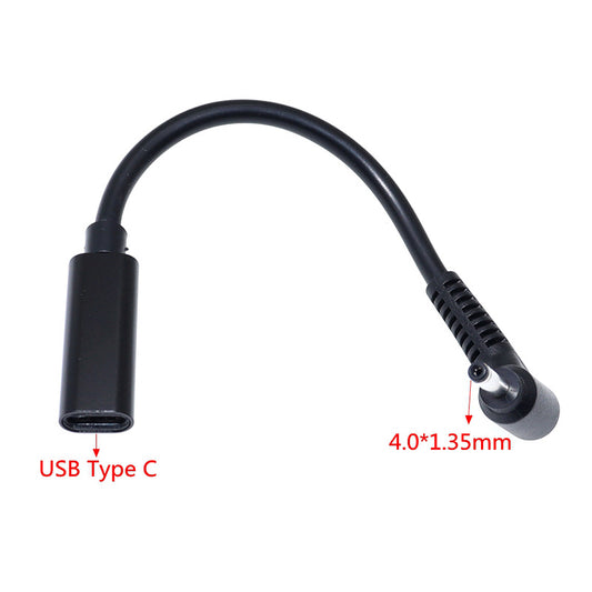 Adapterkabel für Laptop Ladegerät Type-C Female auf 4.0*1.35mm Male