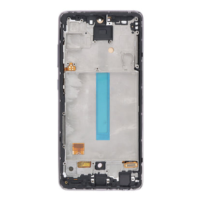 Kleines Display Ersatzbildschirm mit Rahmen für Samsung Galaxy A52 / A52 5G / A52s 5G OLED Schwarz