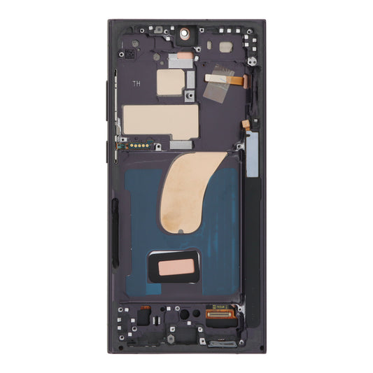 Bildschirmersatz mit Rahmen für Samsung Galaxy S23 Ultra S918B