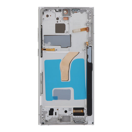 Bildschirmersatz mit Rahmen für Samsung Galaxy S22 Ultra 5G S908B/S908E