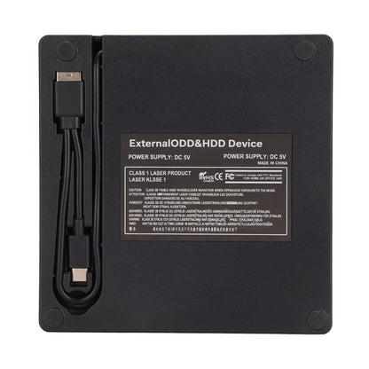 Anwintek 23S2G Externes CD/DVD-Gehäuse mit Type-C auf USB Kabel
