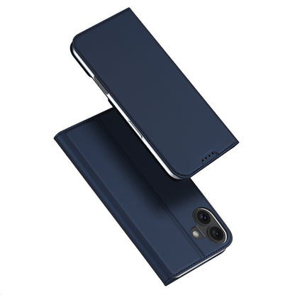 iPhone 16 Plus Schwarz Magnetic Flip Lederhülle