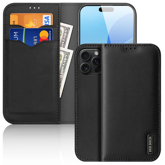 iPhone 16 Pro Magnetische Flip Lederhülle