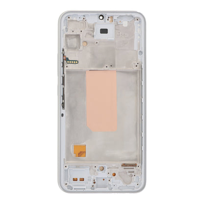 Samsung Galaxy A34 5G Silber Bildschirmersatz mit Rahmen / LCD Display