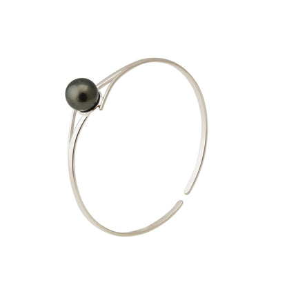 Tahitian Pearl 10.5-11.5 mm Adjustable Stunning Bracelet in Silver-0