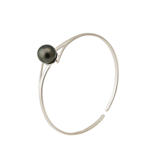 Tahitian Pearl 10.5-11.5 mm Adjustable Stunning Bracelet in Silver-0