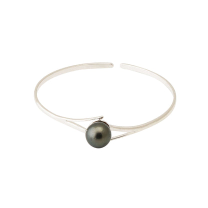 Tahitian Pearl 10.5-11.5 mm Adjustable Stunning Bracelet in Silver-1