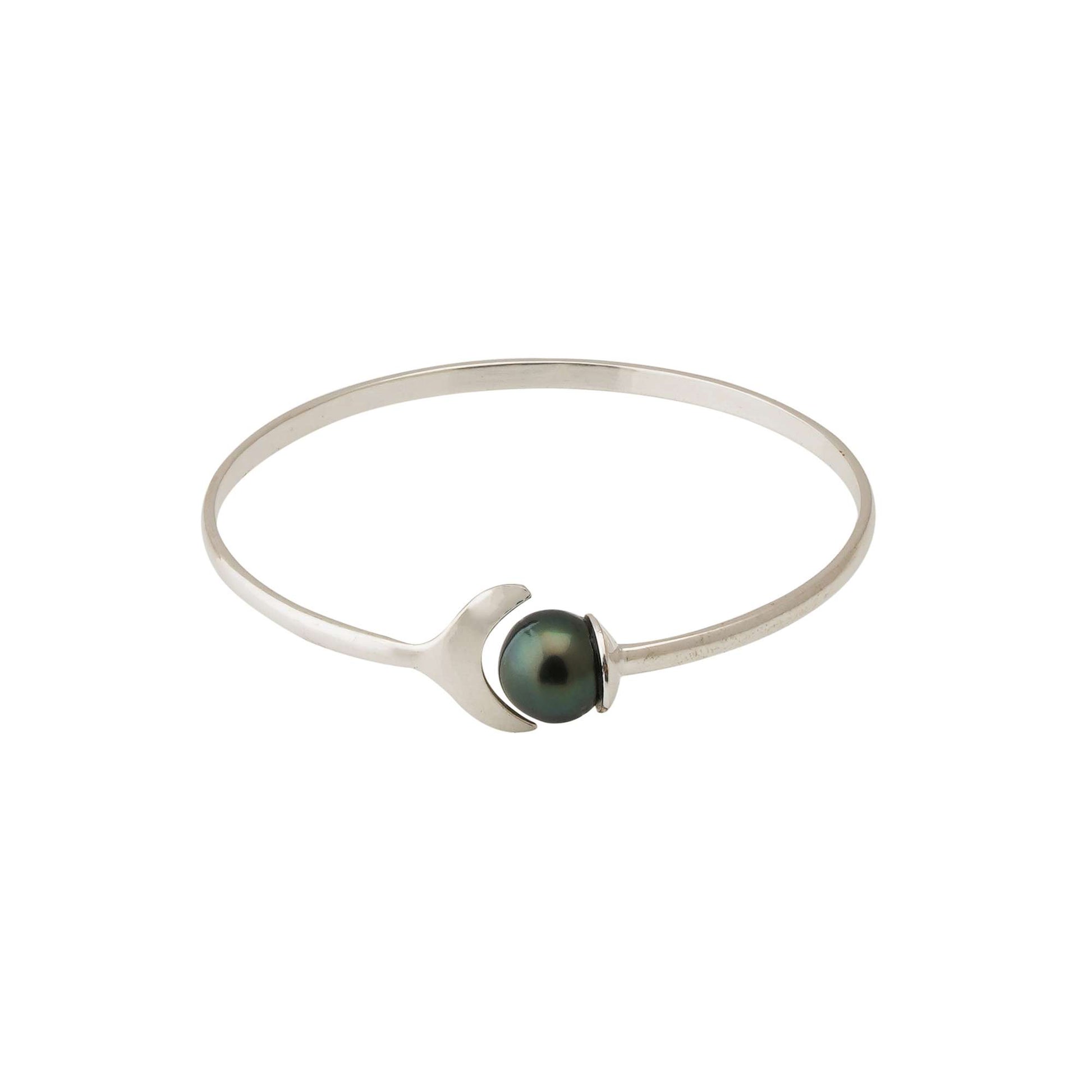 Tahitian Pearl 10.5-11.5 mm Adjustable Moon Bracelet-1