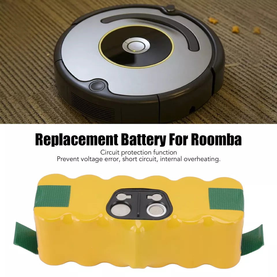 Batterie für Staubsaugerroboter 14.4V 6000mAh NI-MH mit sicherem Schutz - Shopgalaxy