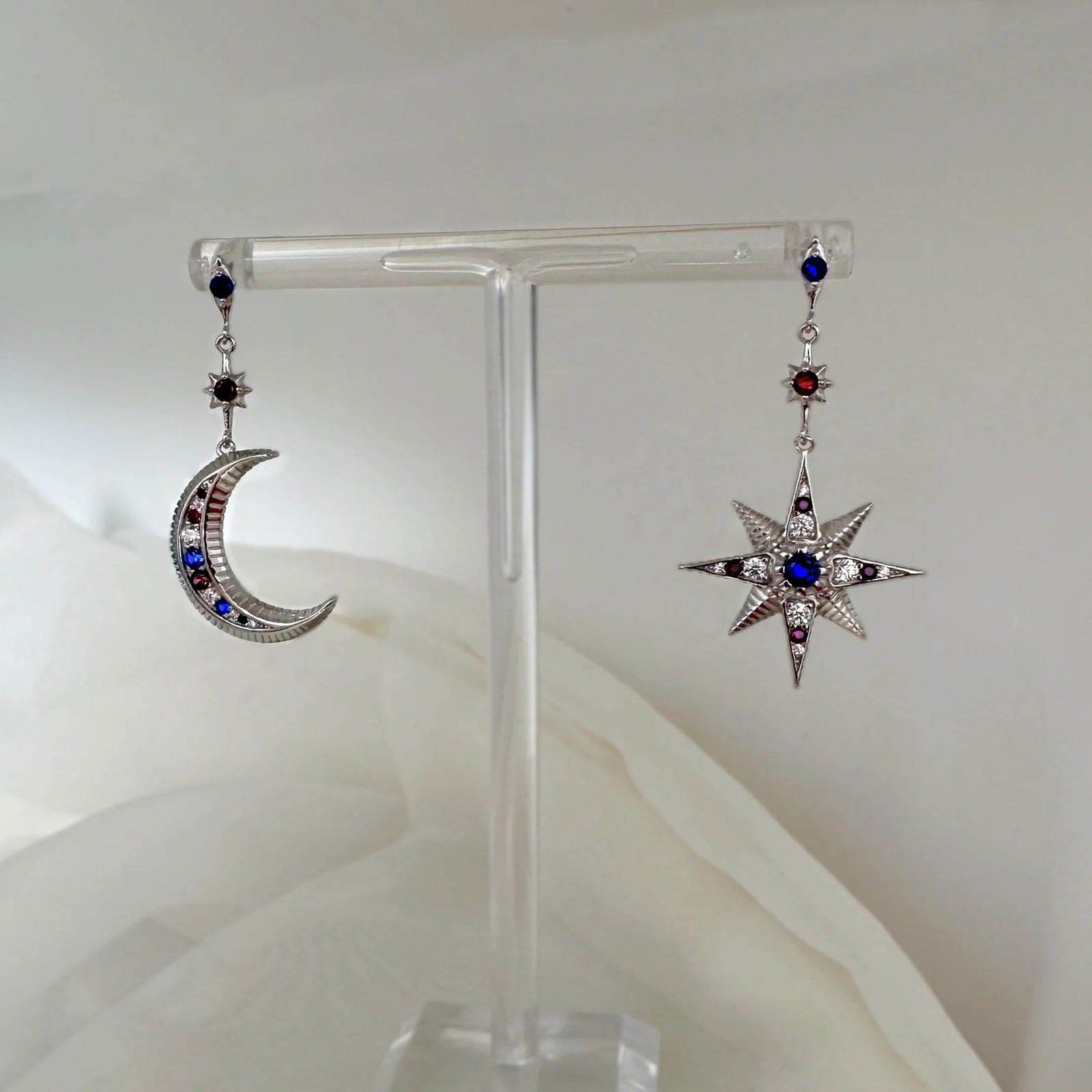 CELESTE MOON & STAR STUDS - Shopgalaxy