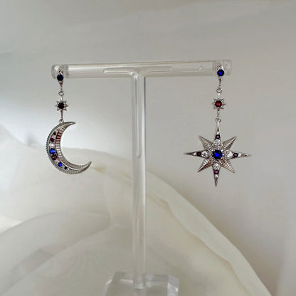 CELESTE MOON & STAR STUDS - Shopgalaxy