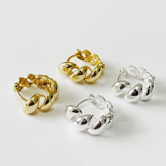 CHUNKY CROISSANT HOOPS 2CM - Shopgalaxy.ch