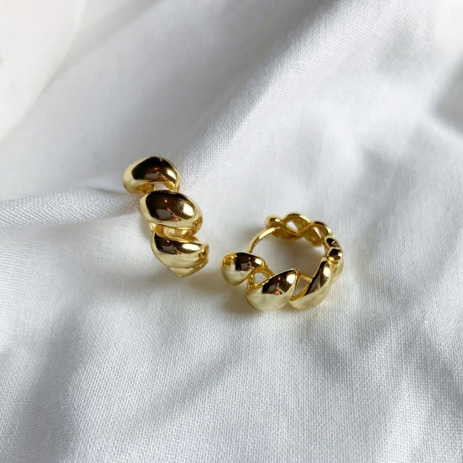 CHUNKY CROISSANT HOOPS 2CM - Shopgalaxy.ch