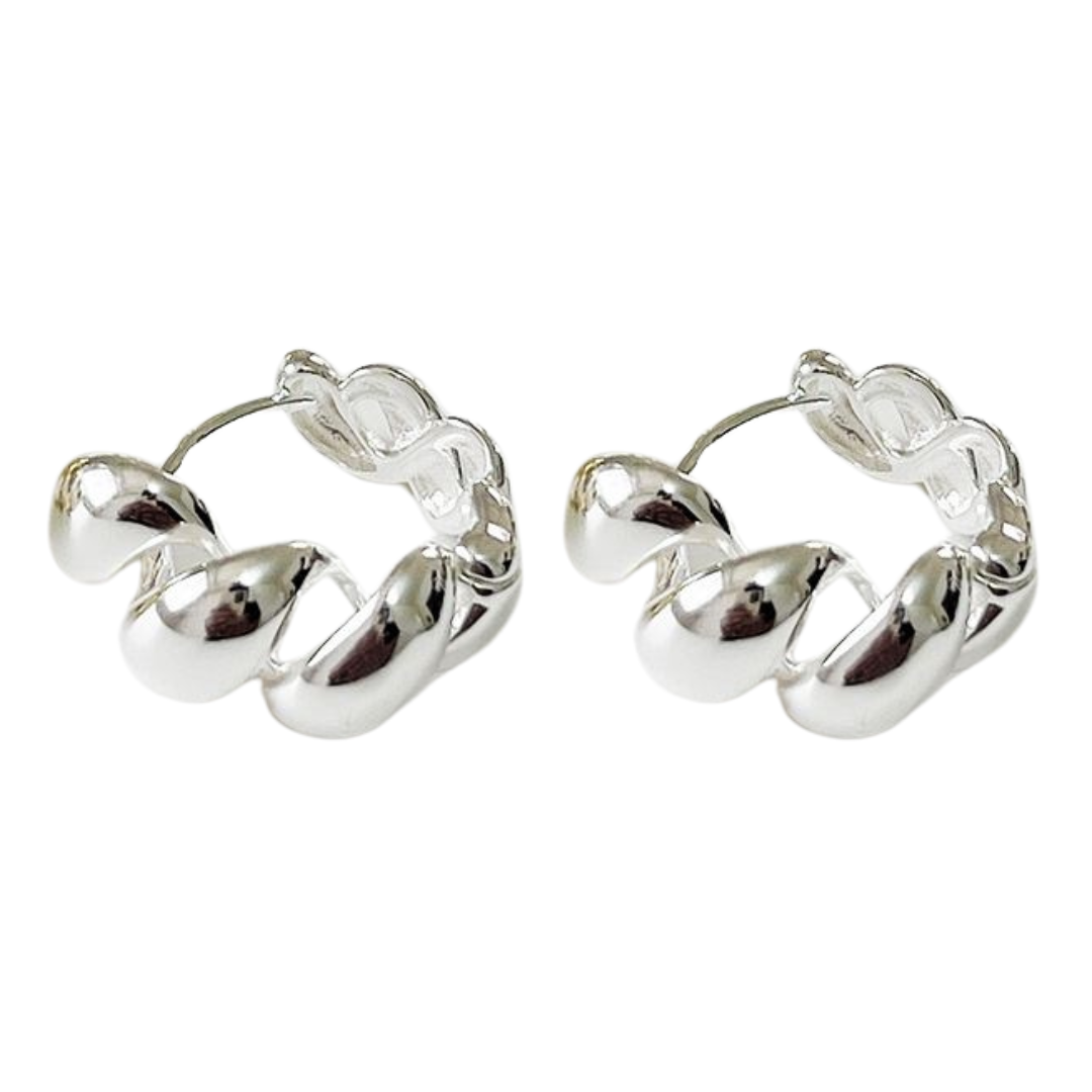 CHUNKY CROISSANT HOOPS 2CM - Shopgalaxy.ch