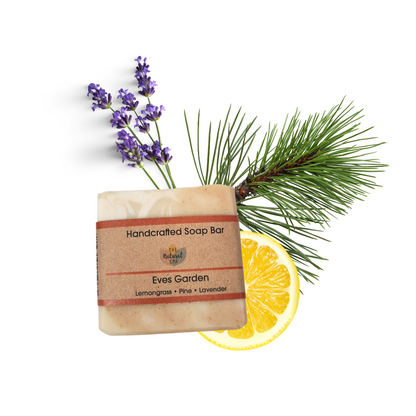 Eves garden Cold Process Soap Bar - Lemongrass Lavender and Pine - 3 different styles-0