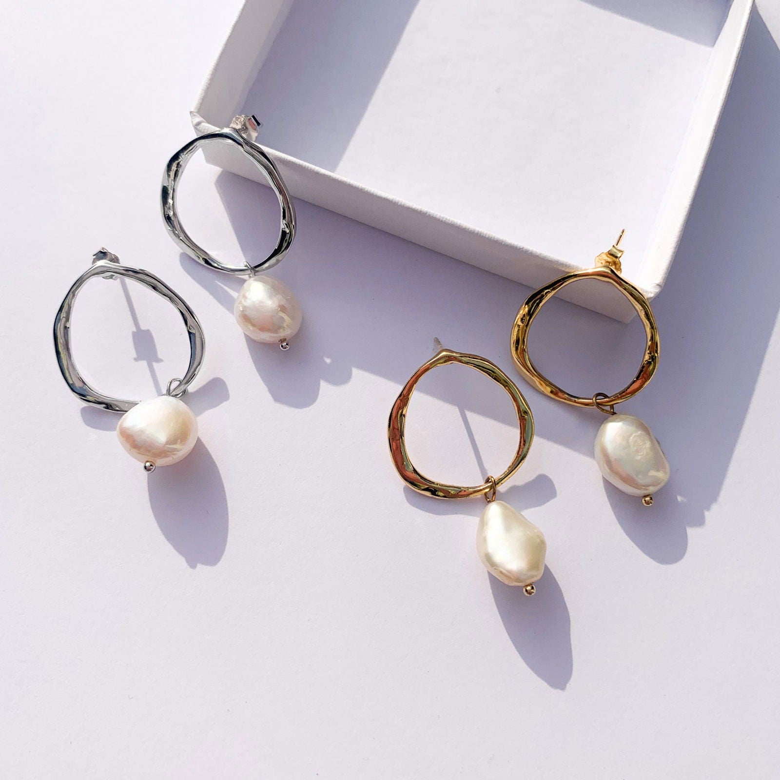 FIJI PEARL HOOPS 2,2CM - Shopgalaxy