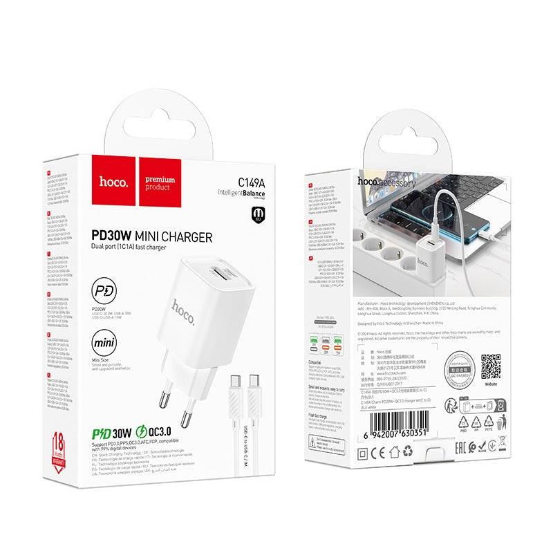 Fast Charger 30W inkl kable C149A  C to C type - Shopgalaxy.ch