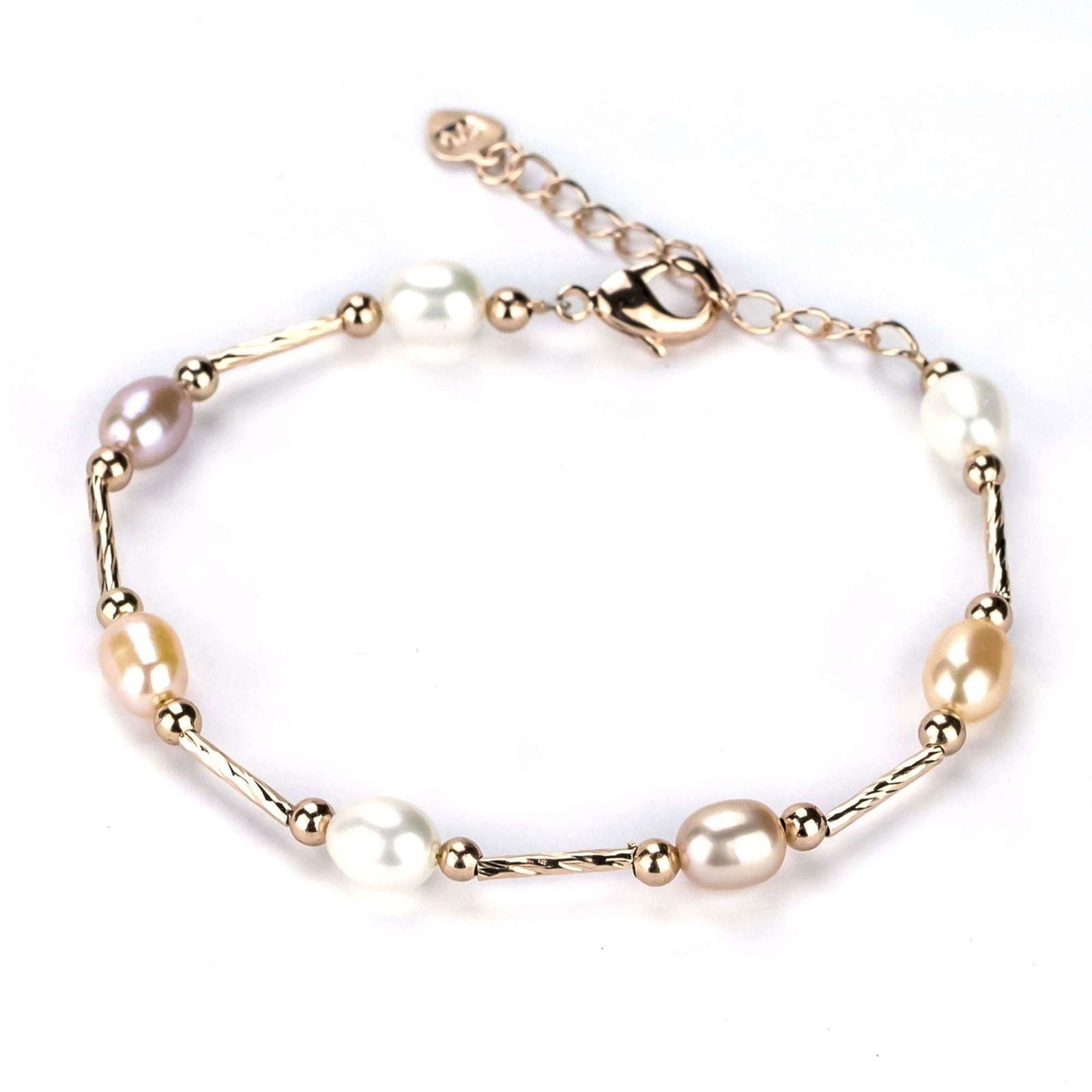 Freshwater Drop Shape Mixed Colour Brookfield Bracelet 6-7 mm AAA - Shopgalaxy.ch