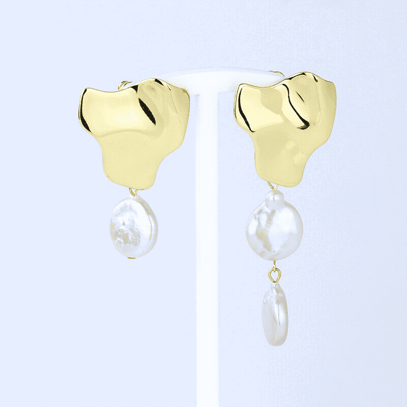 Freshwater Pearls Aventura Mismatch Earrings - Shopgalaxy