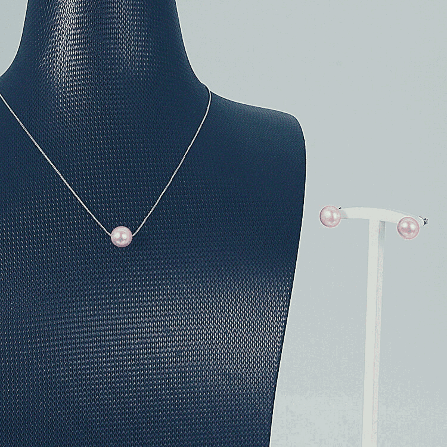 Freshwater Purple Pearls Esperance Minimalist Jewellery Set 8 - 9 mm AAAA - Shopgalaxy.ch