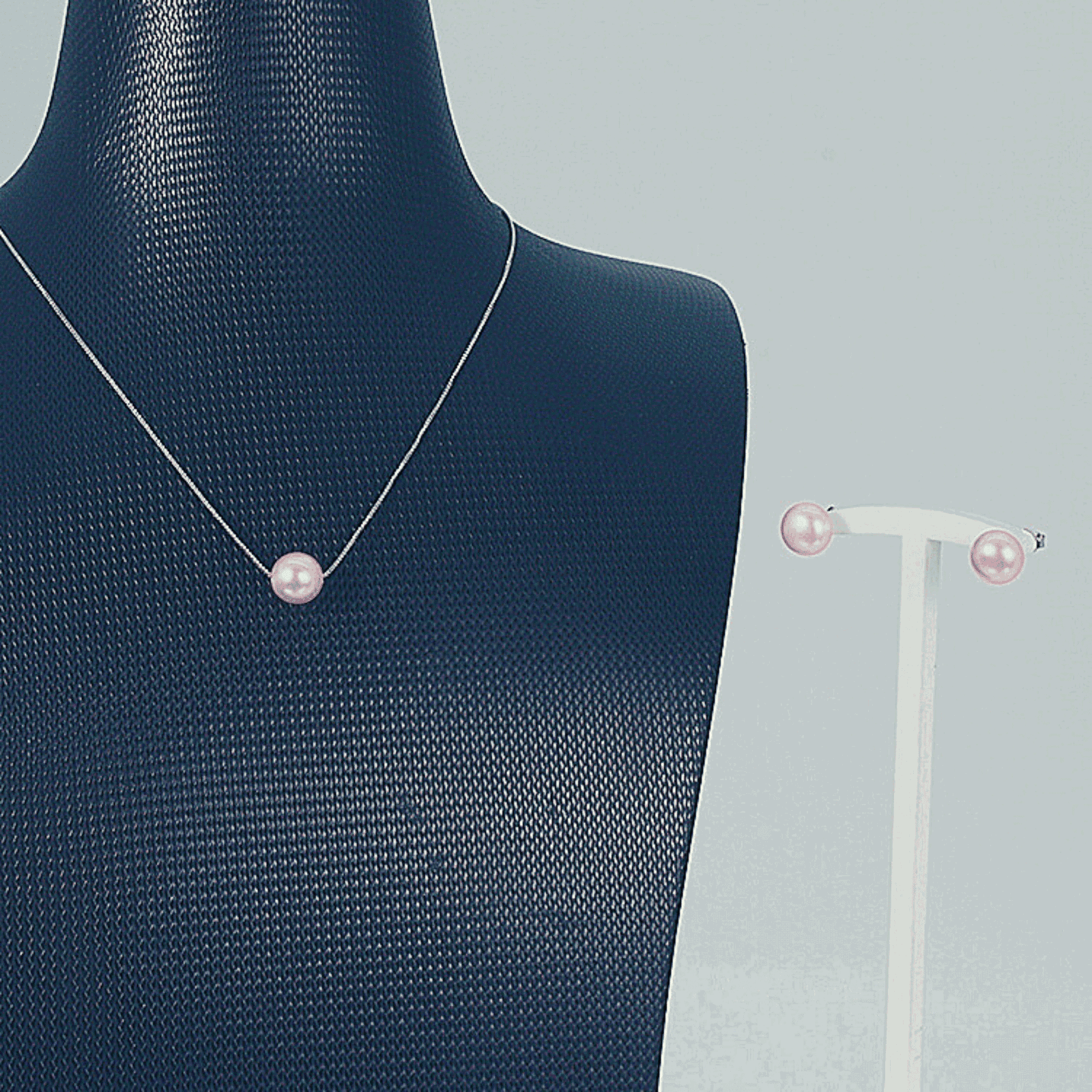Freshwater Purple Pearls Esperance Minimalist Jewellery Set 8 - 9 mm AAAA - Shopgalaxy.ch