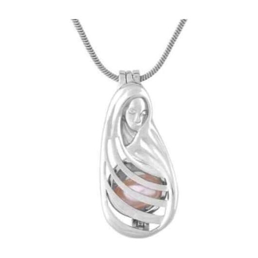 Freshwater White Pearl Malvern Caged Pendant 8-9 mm AAA - Shopgalaxy.ch