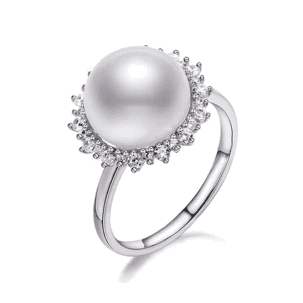 Freshwater White Pearls Darwin Rings 8-9 mm AAAA - Shopgalaxy.ch