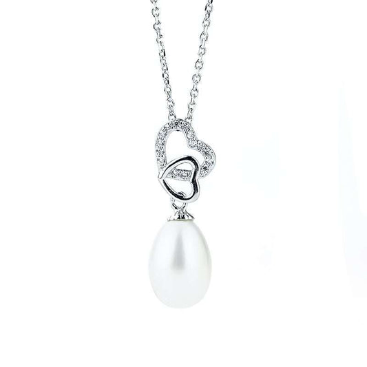Freshwater White Pearls Toorak Pendant 8-9 mm AAA - Shopgalaxy.ch