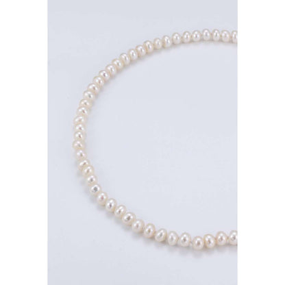 Georgian Jewellery Set 8 - 9 mm AAAA White Freshwater Pearls with 17' Strand - Shopgalaxy